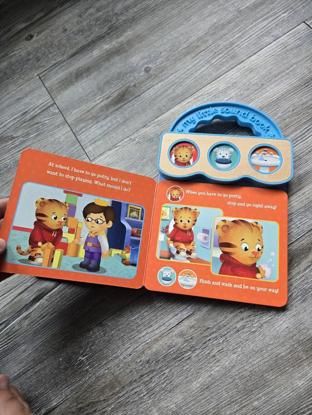 Paw Patrol Blue Handled Sound Book with Orange, Yellow, Green Buttons